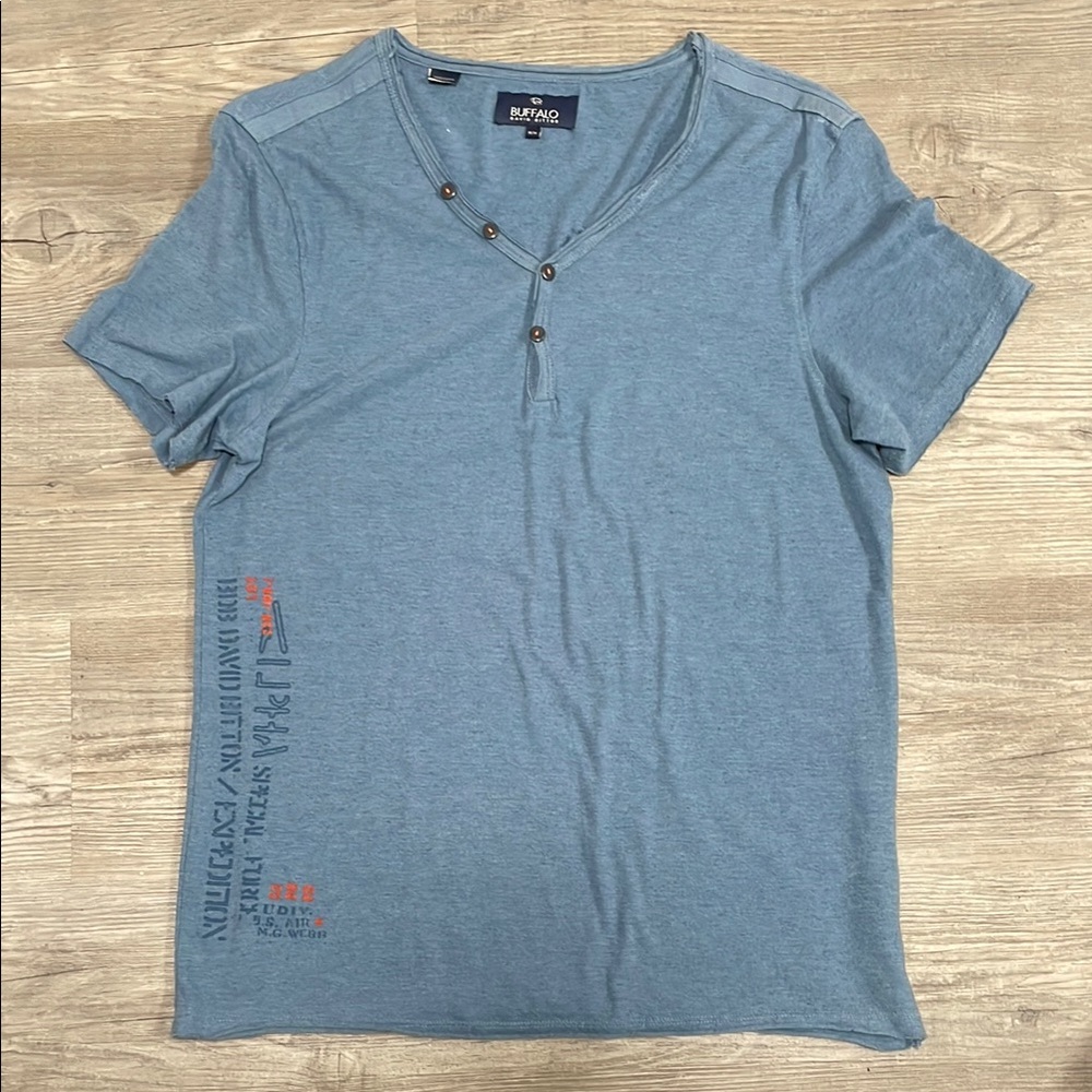 Buffalo David Bitton Blue Short Sleeve Tee